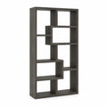 Étagère en Bois Composite Gris 8 Compartiments 190 cm