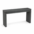 Console en bois avec détails cloutés 140x30x80 cm